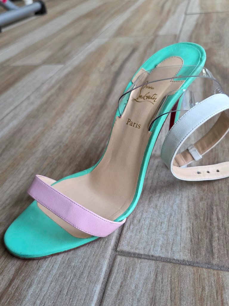 Christian Louboutin Jonatina Multicolored Patent Leather Shoe Eur.39